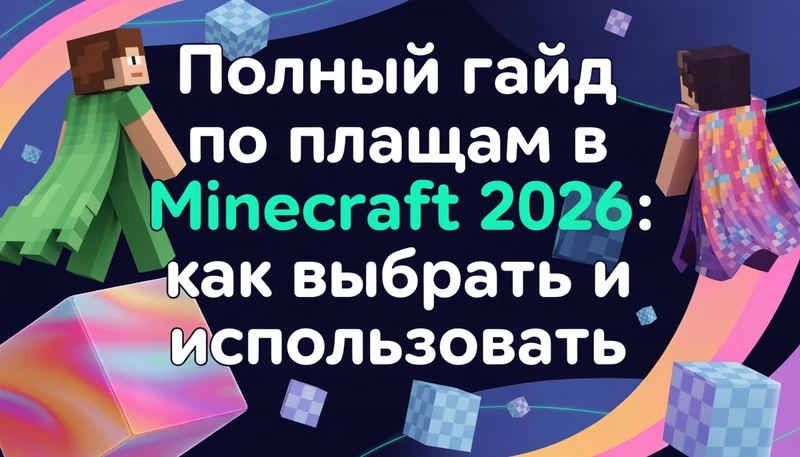Обложка: Полный гайд по плащам в Minecraft 2026: как выбрать и использовать