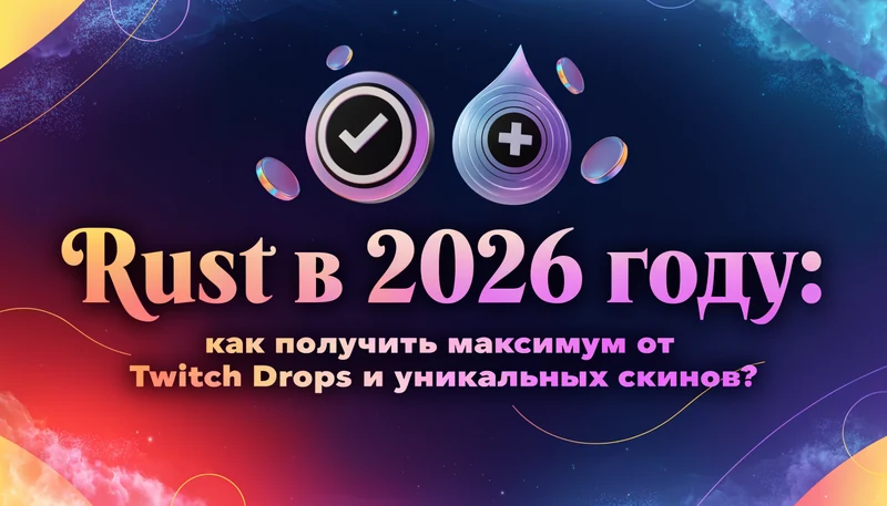 Обложка: Rust в 2026 году: как получить максимум от Twitch Drops и уникальных скинов