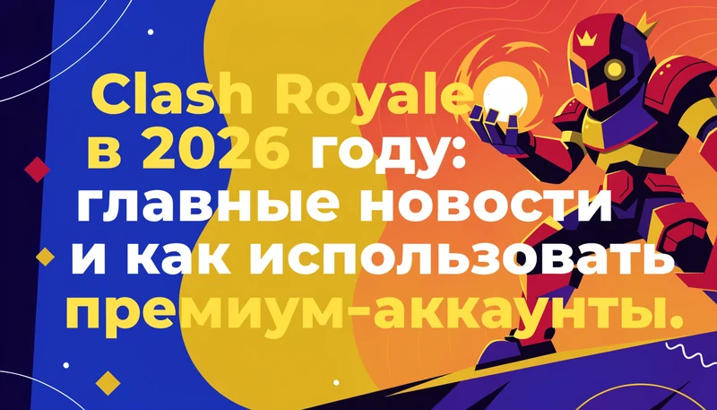 Обложка: Clash Royale в 2026 году: главные новости и как использовать премиум-аккаунты