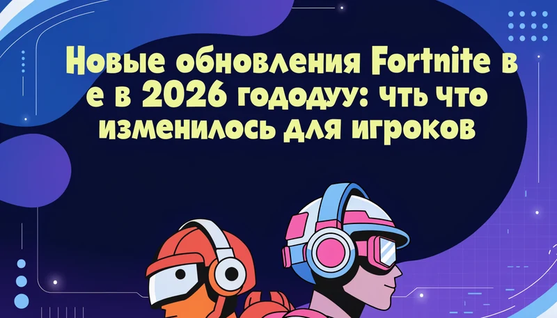 Обложка: Новые обновления Fortnite в 2026 году: что изменилось для игроков