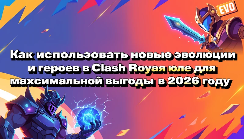 Обложка: Как использовать новые эволюции и героев в Clash Royale для максимальной выгоды в 2026 году