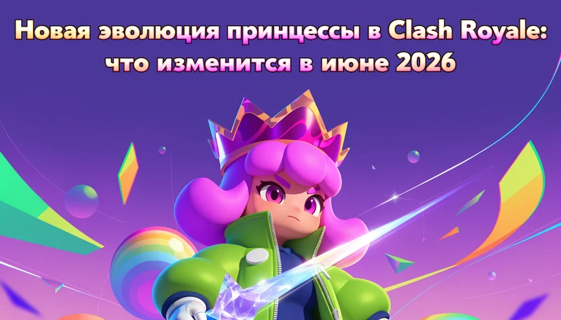 Обложка: Новая эволюция принцессы в Clash Royale: что изменится в июне 2026