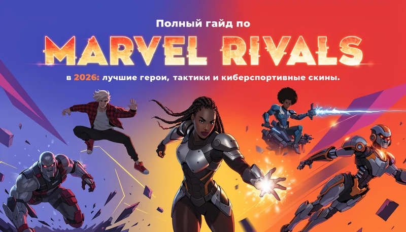 Обложка: Полный гайд по Marvel Rivals в 2026: лучшие герои, тактики и киберспортивные скины