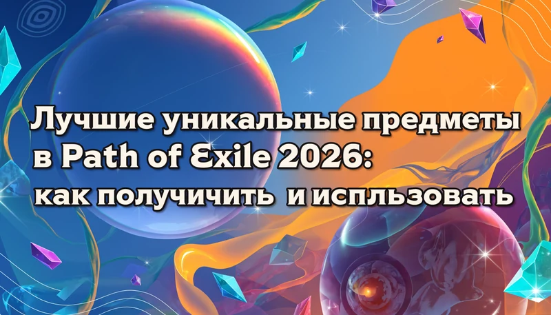 Обложка: Лучшие уникальные предметы в Path of Exile 2026: как получить и использовать