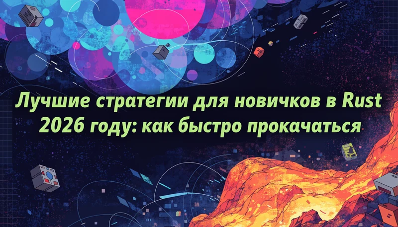 Обложка: Лучшие стратегии для новичков в Rust в 2026 году: как быстро прокачаться