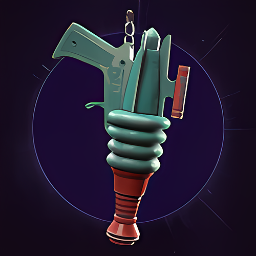 Space Blaster Backpack Charm