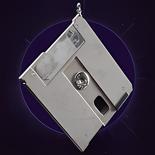 Floppy Disk Backpack Charm